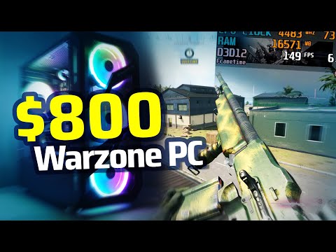 Part of a video titled The Best $800 Warzone PC in 2022 - 120+ FPS!! - YouTube