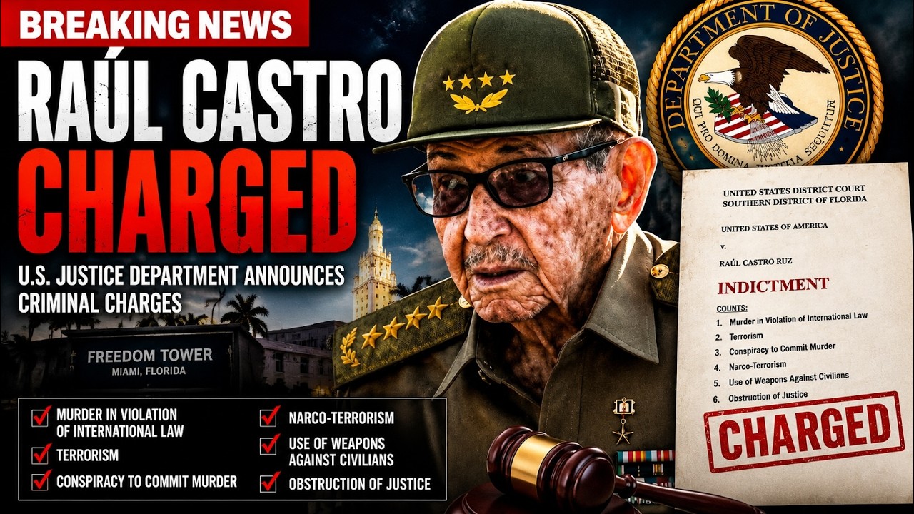 🔴 AHORA: DOJ apunta al dictador Raúl Castro en anuncio desde Miami - Caso Hermanos al Rescate