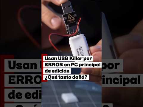 Usan USB KILLER en PC PRINCIPAL DE EDICIÓN por ERROR ¿QUE tanto quemó?