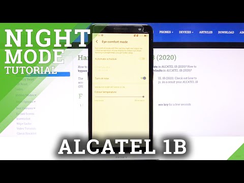 How to Enable Night Mode in ALCATEL 1B – Eye Comfort Mode