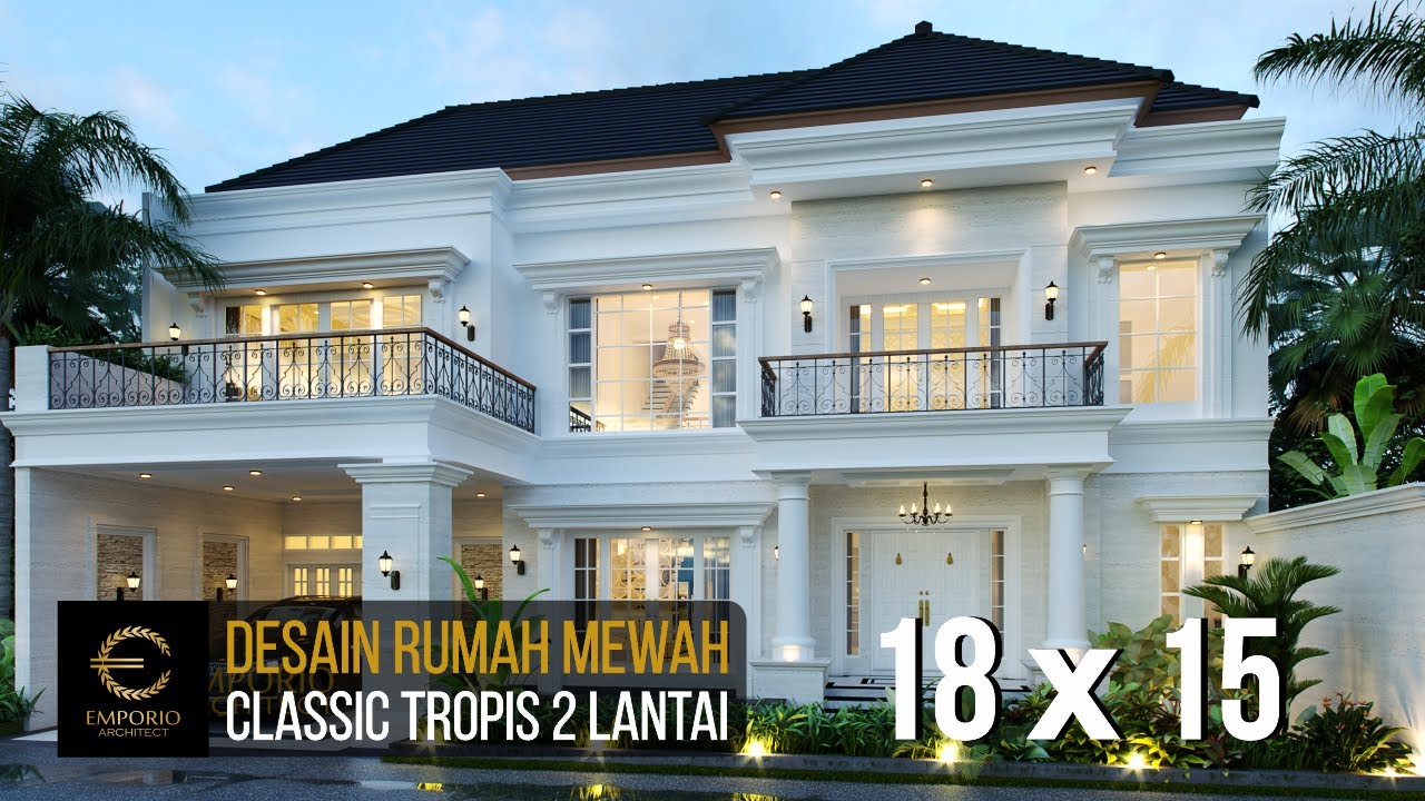Desain Rumah Classic 2 Lantai Bapak Deni III Karawang