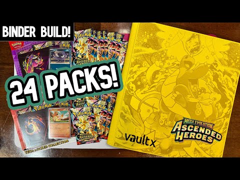 Release Week! ASCENDED HEROES Opening and Pokemon BINDER BUILD!