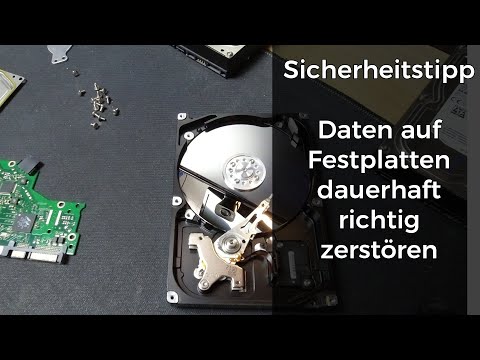 Festplatten dauerhaft richtig zerstören | How to permanently destroy hard drives, make them unusable