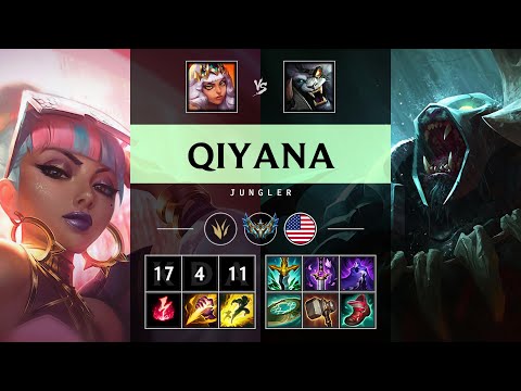 Qiyana Jungle vs Rengar: Triple Kill, Legendary - NA Challenger Patch 14.24