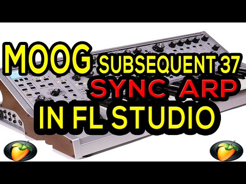 MOOG SUBSEQUENT 37 SYNC ARP IN FL STUDIO/ SINCRONIZAR ARP EN FL STUDIO Video