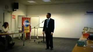 Abdul Khaliq Project 3 - Dubai Chapter Toastmasters International (Best Speaker)