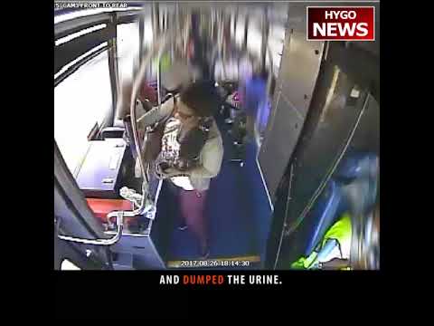 Angry Woman Threw Urine On Bus Driver