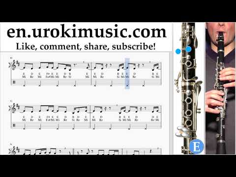 How to Play Clarinet Meghan Trainor - Let You Be Right Tabs um-ih352