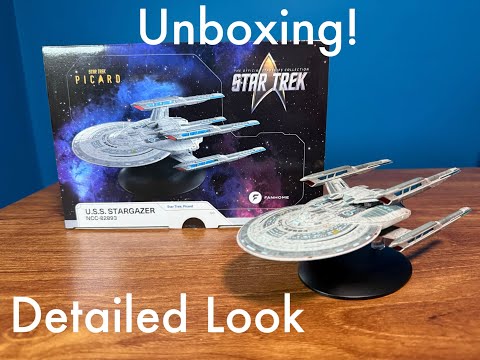 Fanhome Star Trek Starships Collection - U.S.S. Stargazer NCC-82893 Unboxing and Detailed Look!