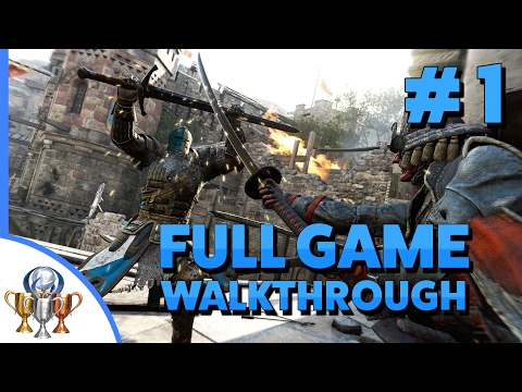 For Honor (Chapter 1 Knights)  Full Gameplay Walkthrough - Campaign  (PS4 Full Campaign) Part 1