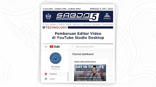 Pembaruan Editor Video di YouTube Studio Desktop