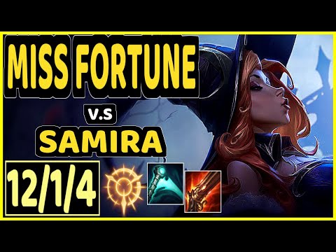 OMOK KING (MISS FORTUNE) vs SAMIRA - 12/1/4 KDA BOTTOM ADC GAMEPLAY - NA Ranked GRANDMASTER