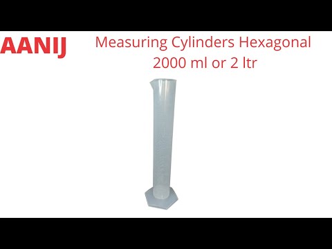 Aanij polypropylene measuring cylinder hexagonal base, for l...