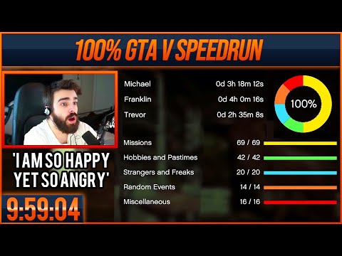 100% Grand Theft Auto 5 Speedrun - 9:59:04