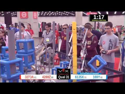 2015 VRC Arts Q31 - 3273A 4288Z vs 6135X 169Y - 39 to 73 - VEX Worlds 2015 - Arts Division