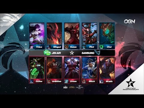 JAG vs SSG Game 3 Highlights - JIN AIR GREENWINGS vs SAMSUNG GALAXY - LCK Week 4 - SPRING 2016