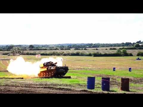 Slow Motion Pyrotechnic Tank Action