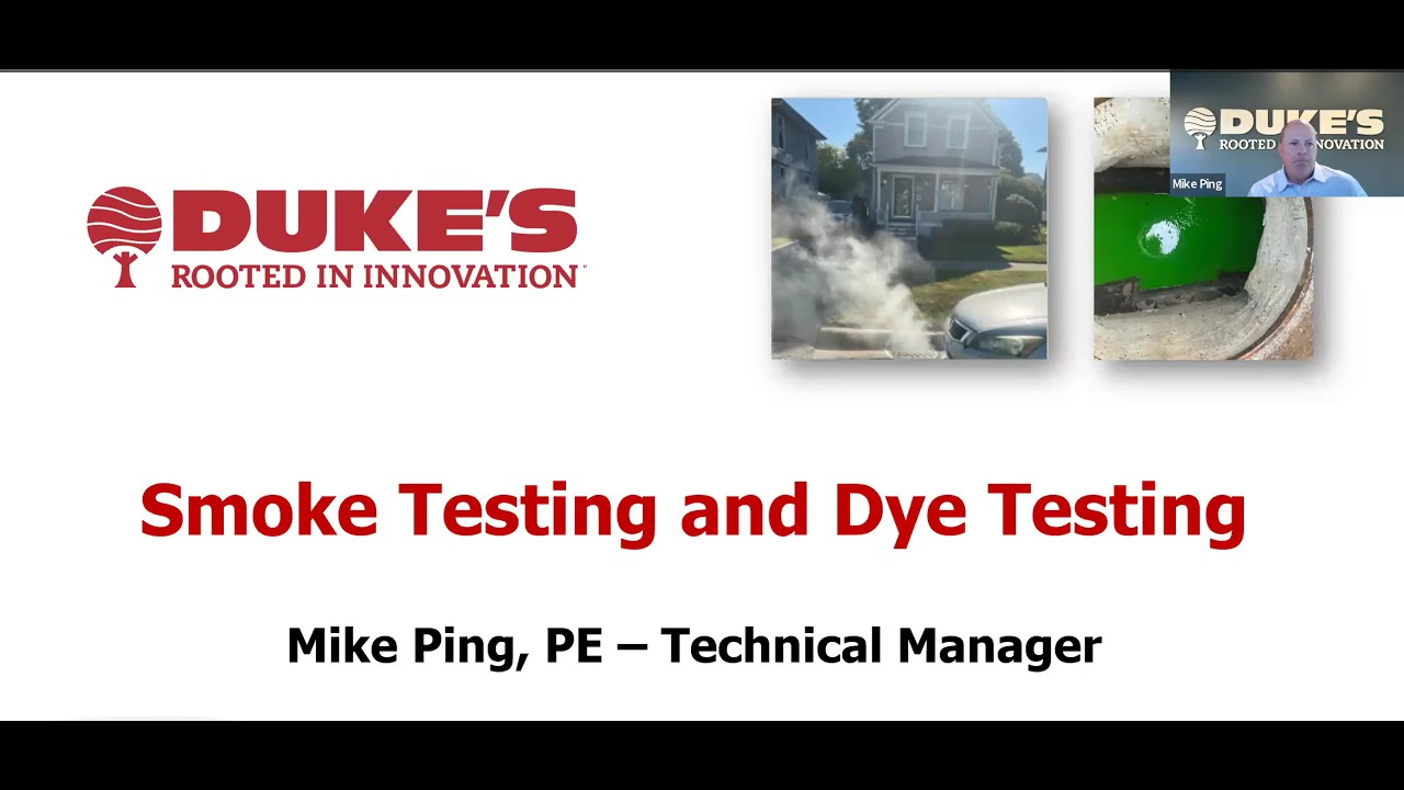 Smoke and Dye Testing Webinar April 15, 2026