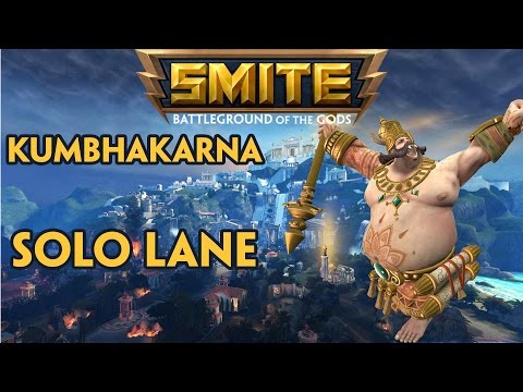 Kumbhakarna Solo Gameplay | When Did Solo Lane Become Trio Lane?!? | Smite Xbox One