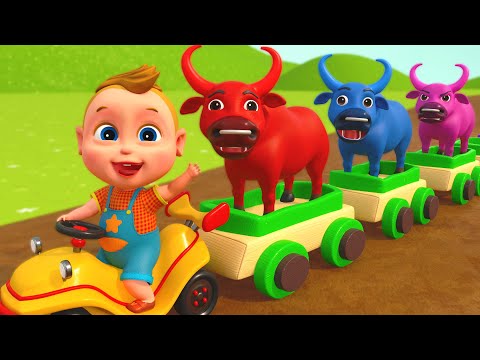 Lớn Lên Cháu Lái Máy Cày - Nhạc Thiếu Nhi Remix Sôi Động | Hoạt Hình Về Phương Tiện Giao Thông