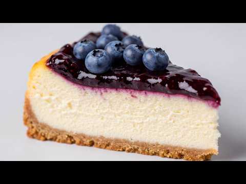5-Minute Homemade Blueberry Jam on a Velvet Cheesecake! 💙 Easy and delicious!