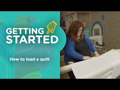 How to load a quilt on your APQS longarm quilting machine