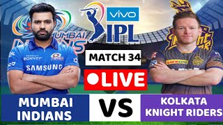 MI VS KKR Live | Mumbai Indians vs Kolkata Knight Riders ,