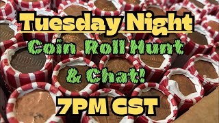 🔴 10/14/25 Tuesday Night Coin Roll Hunt & Chat! We still have cents!