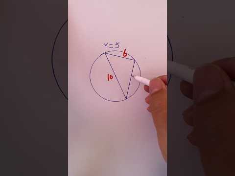 inscribed angles in circles #geometry #shorts