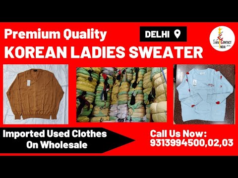 Used Imported Second Hand  Ladies Sweaters