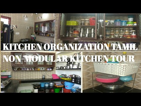 Non-modular kitchen  Organization/My sister's Kitchen Tour/Ideas & Tips Video