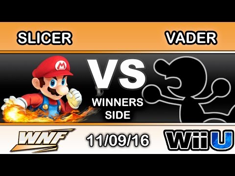 WNF 4.2 - Slicer (Mario) Vs. SDH | Vader (Mr. Game & Watch) Winners Side - Smash Wii U