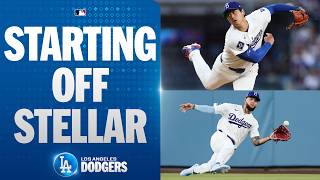 FULL TOP OF 1ST: Andy Pages' GREAT catch punctuates a SCORELESS 1st inning from Shohei Ohtani!