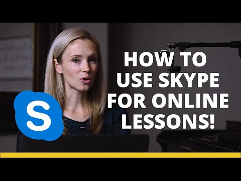 How to Use Skype for Online Music Lessons - Easy Set Up and Demonstration!