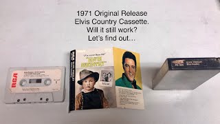 Let’s Play A 50 Year Old 1971 RCA Elvis Country Cassette…Will It Work 🤔  The King’s Court