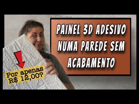 Apliquei Placa Adesiva de R$ 12,00 em uma Parede sem Acabamento. Deu certo?