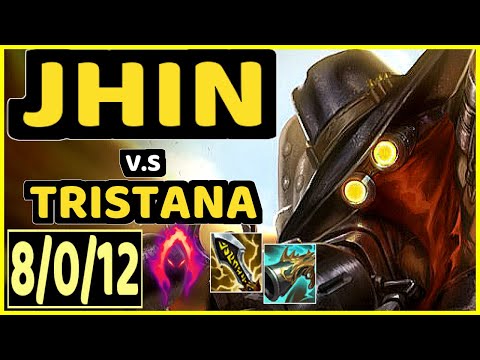JHIN vs TRISTANA - 8/0/12 KDA BOTTOM ADC GAMEPLAY - EUW Ranked MASTER
