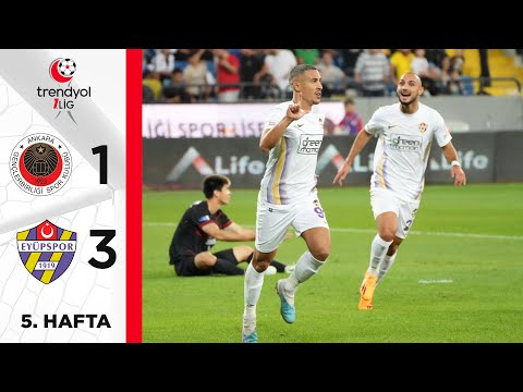 Gençlerbirliği (1-3) Eyüpspor - Highlights/Özet | Trendyol 1. Lig - 2023/24