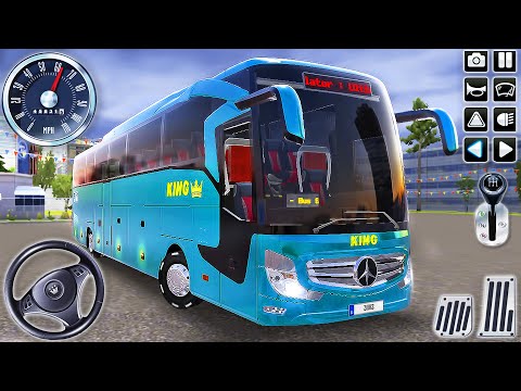 Mercedes Coach Bus Mountain Road Driving in India - Bus Simulator : Ultimate #12 - Android GamePlay