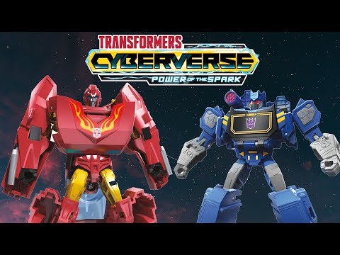 Cyberverse Warrior Class HOTROD and SOUNDWAVE