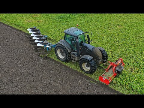 1 pass topping & ploughing | Valtra T214 & Lemken Juwel 8 OF Pro | PPO Lelystad