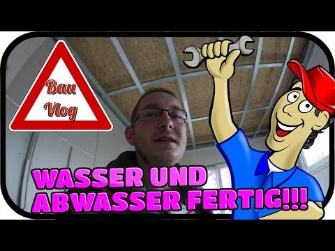 TROCKENBAU DECKEN, WASSER & ABWASSER FERTIG - BAUVlog 14.05.2017 ★ Wir bauen ein Haus