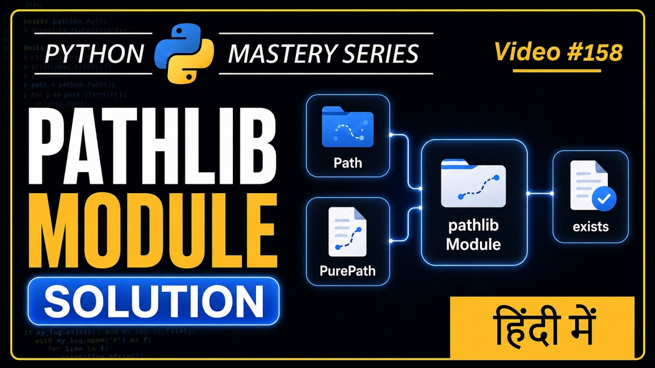 Python Pathlib Module Practice Set in Hindi | 12 Questions Solved Step-by-Step