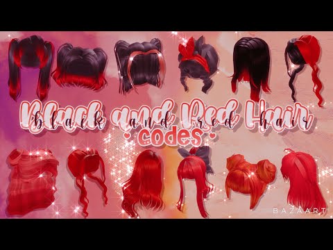 Black and Red Hair Codes! | Roblox Bloxburg