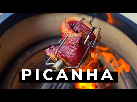 JoeTisserie Picanha Steak on the Kamado Joe. How to cook Picanha (Spit-roasted top sirloin) | SDBBQ