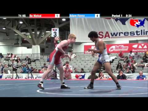 Bo Nickal vs. Adam Fierro at 2013 Junior Nationals - FILA - GR