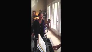 Velma at Aegis - listening to "Oh Danny Boy" - March 15, 2013