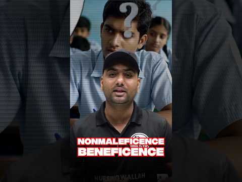 ⚖️ Nonmaleficence vs Beneficence 🤝 | Nursing Ethics Explained 🩺 #shorts #trendingshorts #viralshorts