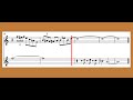 Jacqui (Clifford Brown and Max Roach) ending (scroll + sheet music)