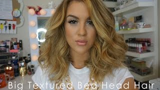 Big Textured Bed Head Hair | Long Bob